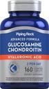 Piping Rock Glucosamine Chondroitin voor vrouwen en mannen 