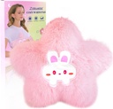 Magnetron verwarmbare verwarmingskussen voor periode Krampen pijnrelief- Magnetron verwarmingskussen voor vrouwen met vochtig hittepakket voor nekschouder leuk zacht warm comprimeren gezellige pad pluche ster Valentijnscadeaus voor meisjes
