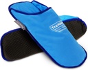 Ice Pack Slippers for Neuropathy Relief - 1 Pair, Blue Vinyl Gel - Ice Pack Wraps & Cold Slippers for Zwelling Feet Relief - Hot & Cold Therapy for Plantar Fasciitis & Burning Sensation
