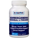 Cortisol Manager Supplément, soutient la relaxation, l'humeur et le sommeil en temps de stress occasionnel, Ashwagandha Rhodiola Adaptogènes, aide à maintenir des niveaux de cortisol normaux, 120 capsules