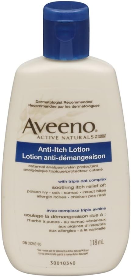 Aveeno Anti-Itch Geconcentreerde Lotion met Calamine en Haver, huidbeschermer voor snelwerkende jeuk Verlossing van Poison Ivy, Insect Bites, Chick Pox, en allergische jeuken, 4 fl. oz