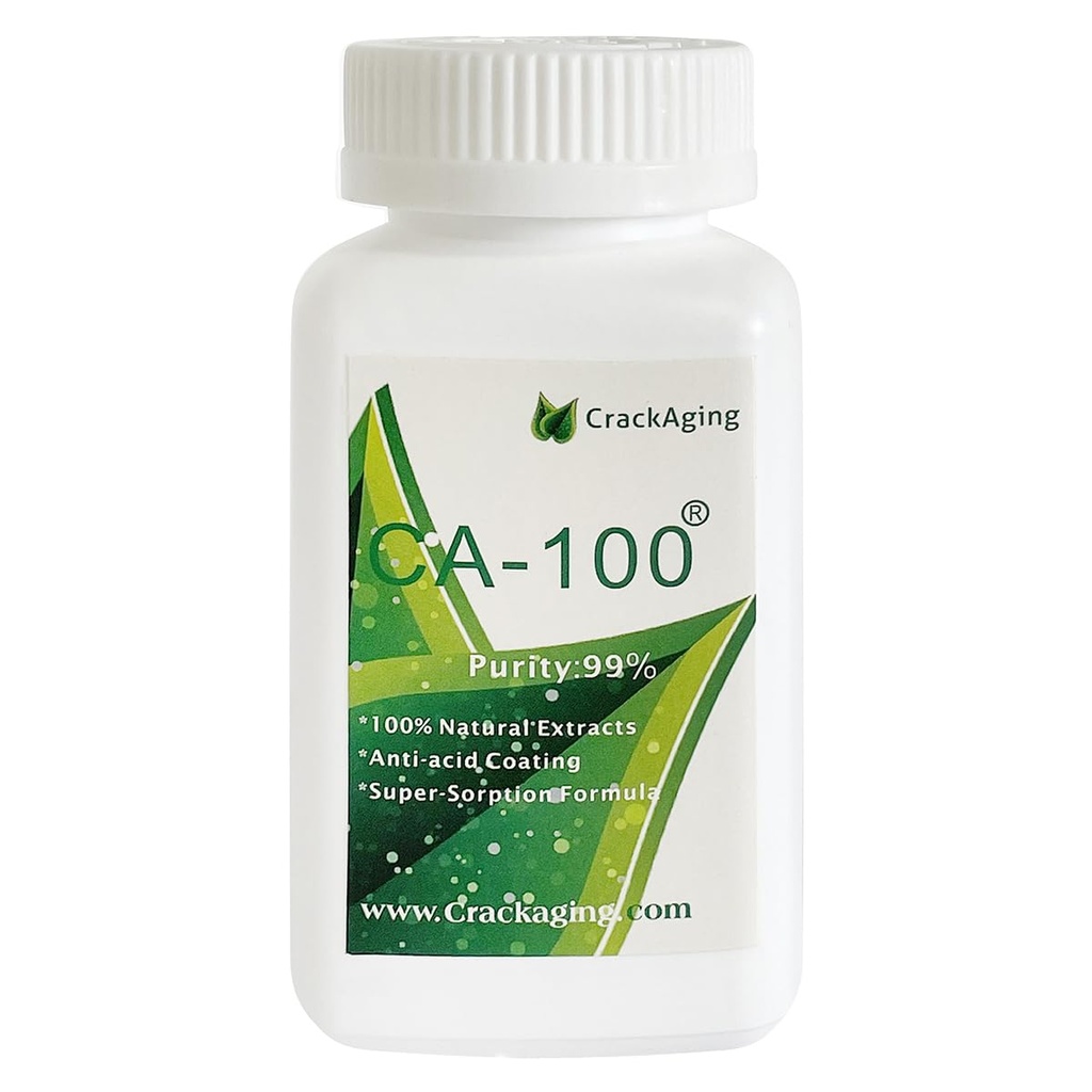 Crackaging CA-100-100% Natural Super-Absorption Cycloastragenol 10mg 15caps Longévité Classique Anti-Aging réactivant et DNA Cell Telomerase