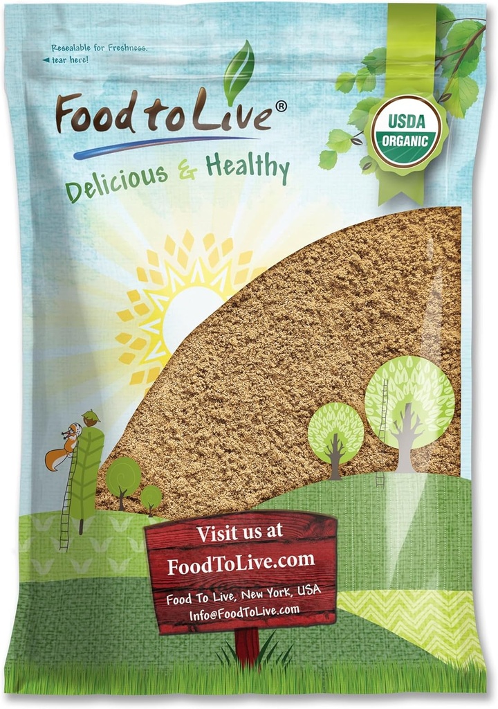 Nourriture à vivre - Poudre Camu Camu biologique, 8 livres - Non-OGM, Kosher, Raw, Vegan Superfood, Bulk, Non-irradiation, Pure, Idéal pour la cuisson et les boissons
