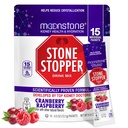 Moonstone Stone Stopper Drink Mix, Cranberry Raspberry, Niersteen Preventie, Calcium Oxalaat Beschermer, Ontwikkeld door Urologen om Hydratatie en Ondersteuning Niergezondheid te verbeteren, 15 dagen Levering