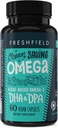 Ocean Saving Omega, Algen Omega 3, DHA-supplement, 2-maands aanbod, duurzaam gevoed, hoogste niveaus van DHA per capsule (440 mg), w/DPA