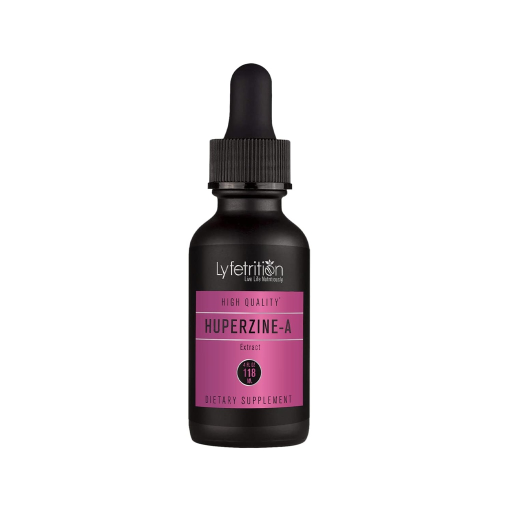 Lyfetrition Huperzine- A Supplement 380 mg, 4 Oz Liquid, 220 Servings, Made in USA, Quick Absorption, Quality Potent Ingredients, Third-Party Tested, Non-GMO, GMP Certified, Cruelty-Free Products