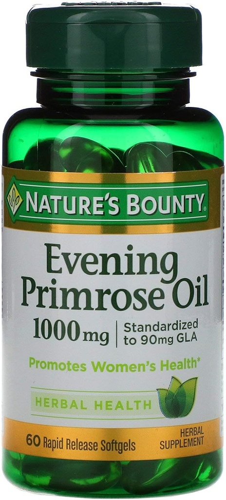 Nature's Bounty Evening Primrose Oil 1000 mg - 60 Rapid Release Softgels