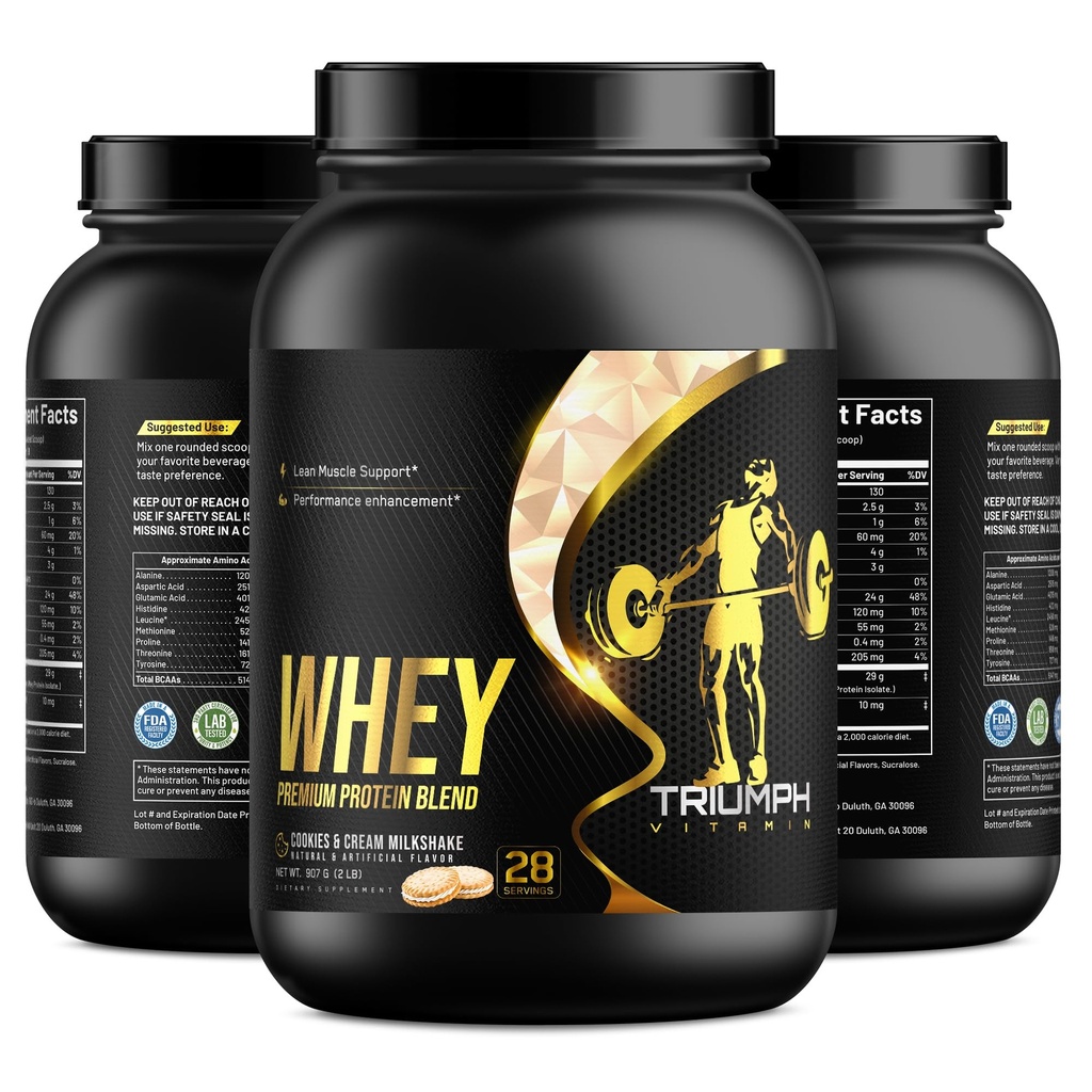 Wei Premium Proteïne Blend, Cookies & Cream Milkshake smaak, 28 Servers, 5 lbs