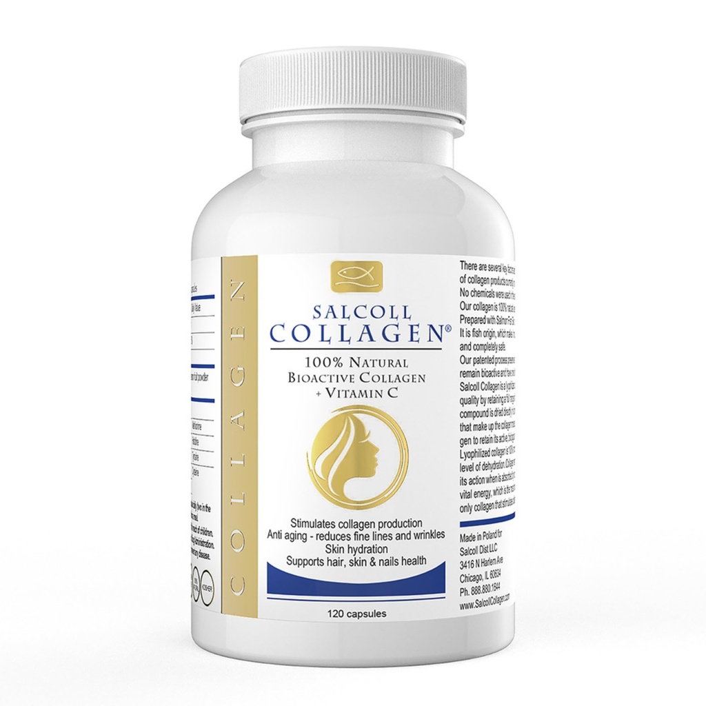 Salcoll Pure Marine Collageen Skin Capsules (120 Count) 
