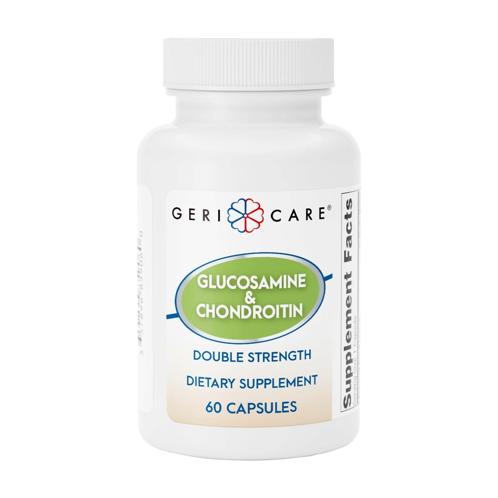 Gericare Glucosamine HCl 500 mg, Chondroitin Sulfate 400 mg met natrium 35 mg supplement Capsules - Ondersteunt gezamenlijke mobiliteit, bevordert cartilage gezondheid en flexibiliteit, 60 telling (verpakking van 1)