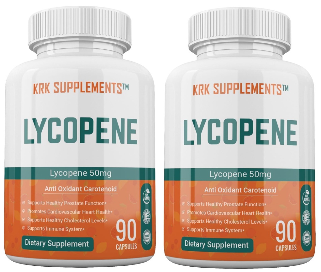 2 Flessen Lycopeen 50mg 180 Totaal Capsules