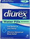 Diurex XPL Re-energizing Water Pillen - Relieve Bloating & Fatigue - 22 Tel.