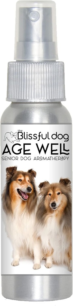 De gelukzalige hond Shetland Sheepdog Age Well Spray Aromatherapie