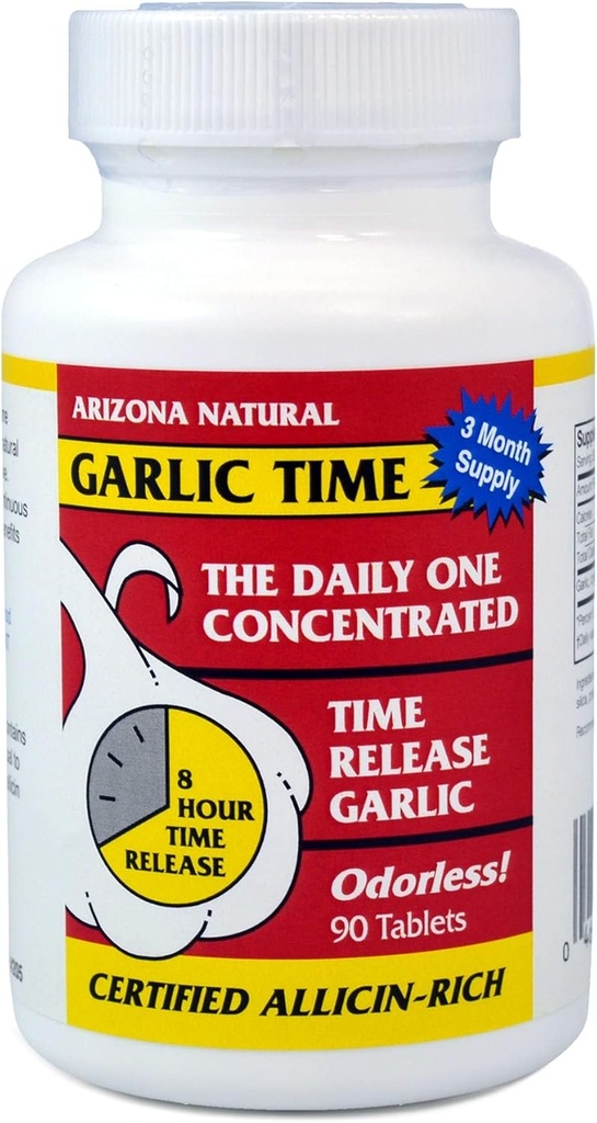 Arizona Naturals Knoflook tijd release 90 caplets