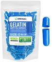 XPRS Nutra Size 0 Empty Capsules - 100 Count Empty Gelatin Capsules - Pills DIY Capsule Filling - Pure Bovine Pill Gel Caps for Do-It-Yourself Supplements (Blue)