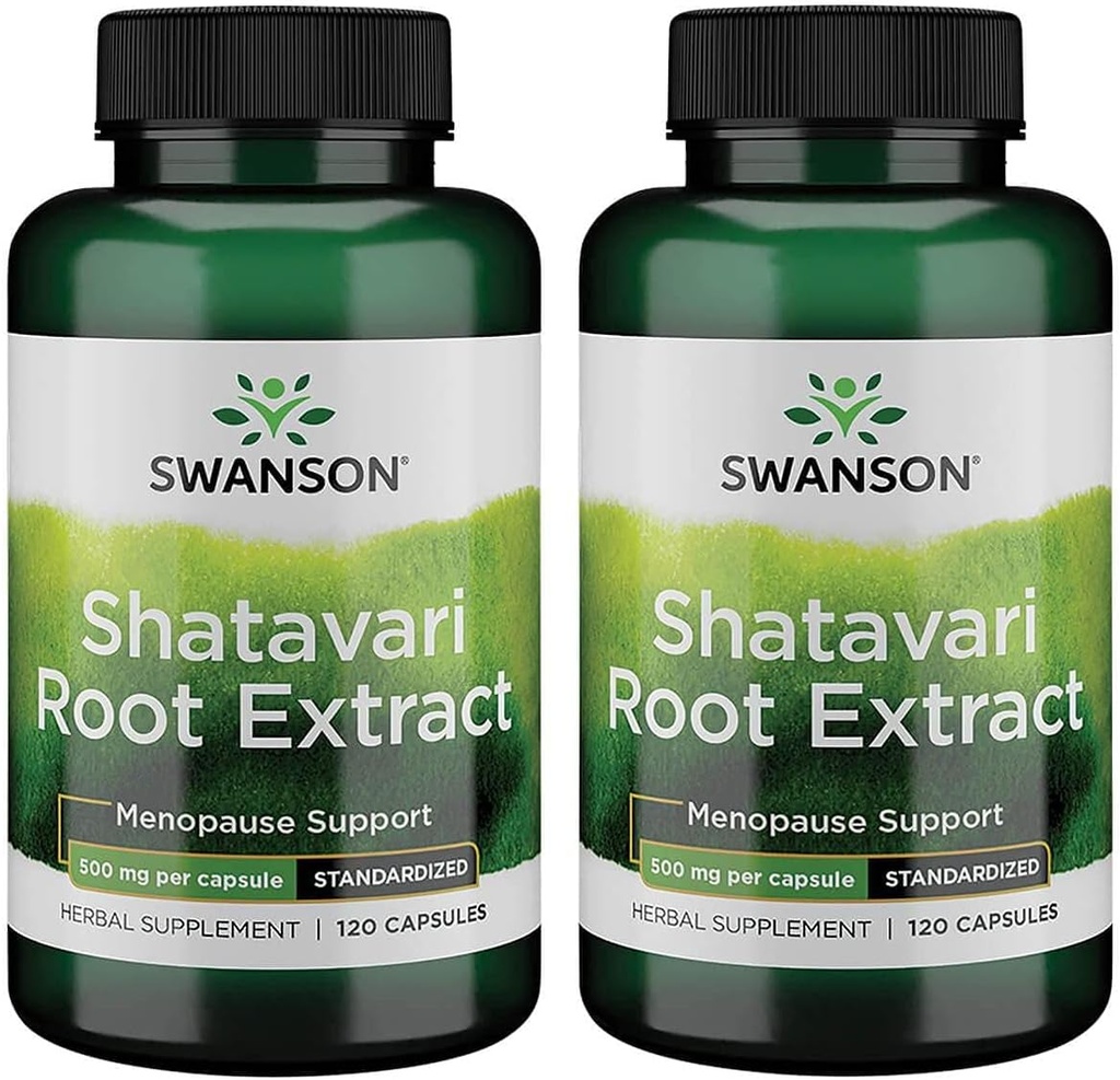 Swanson Shatavari Ayurvedische vrouwelijke verjonger 500 Milligram 120 capsules (2 verpakkingen)