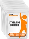 BulkSupplements.com Poudre L-Theanine - Supplément L-Theanine, L-Theanine 200mg - Supplément Amino Amino, Pure & Gluten Free, 200mg par portion, 5kg (11 lbs) (paquet de 5)
