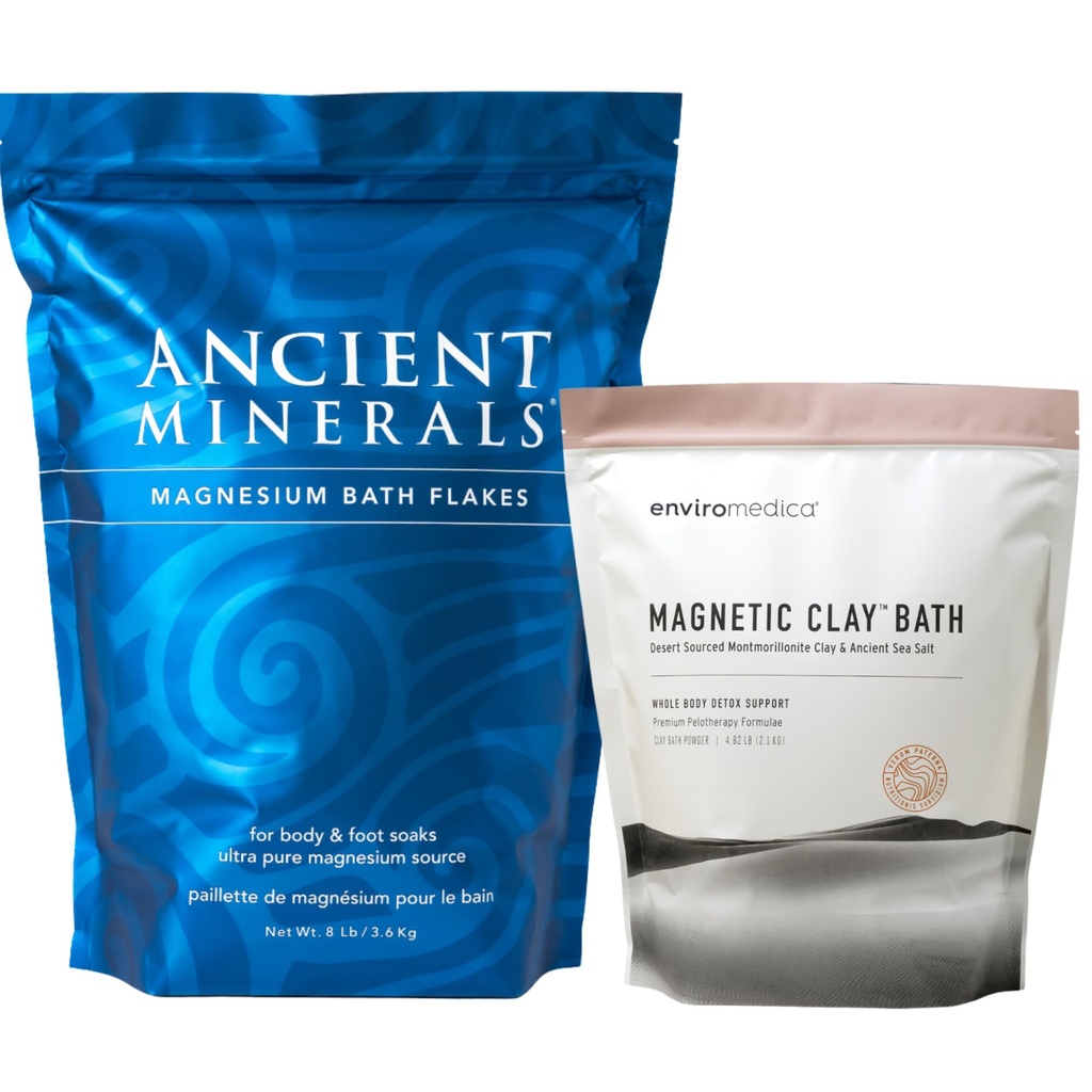 Oude mineralen Magnesium badvlokken - Envirodica Magnetische klei - Pure Genuine Zechstein Chloride - Natuurlijke Detox met natrium en calcium Bentoniet kleipoeder