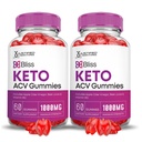 Justified Laboratories (2 Pack Bliss Keto ACV Gummies Advanced Formula 1000MG Bliss Keto Gummies Apple Cider Vinegar Boost Geformuleerd met Granaatappel Beet Juice Powder B12 Vegan Non GMO 120 Gummys