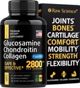 Glucosamine Chondroitin MSM Capsules - Joint Support Supplement for Adults, 2800 mg Triple Sterkte Vitaminen: Glucosamine HCL, Chondroitin Sulfate with OptiMSM - Reduces Joint Discomfort, 120 Capsules