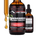 Lost Empire Herbes Ashwagandha Teinture Spagyric - gouttes liquides extrait de racine pour les hommes, les femmes, le sommeil, le cortisol - Meilleur supplément Ashwagandha USA Grown Organic (2 fl oz)