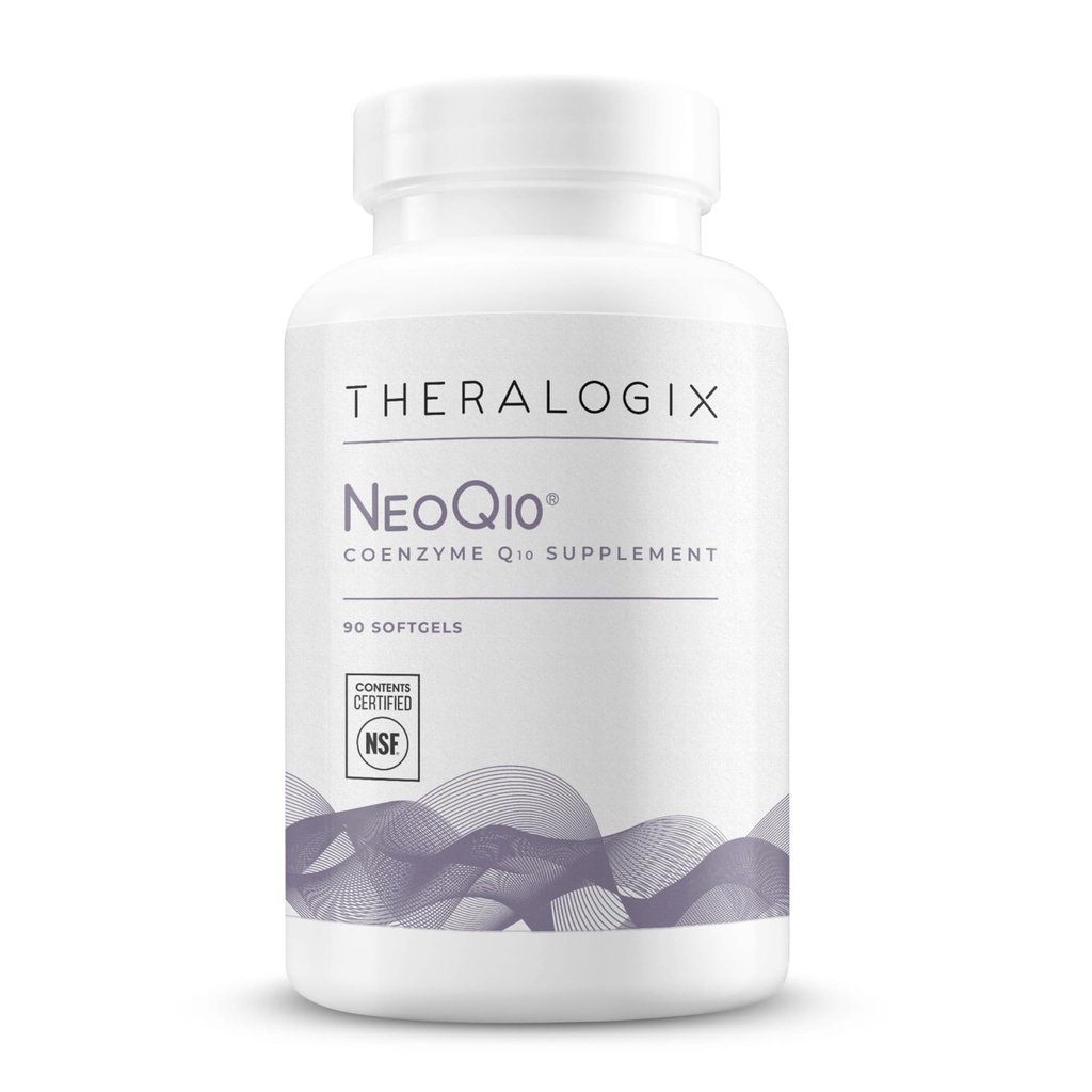 Theralogix NeoQ10 Coenzyme Supplément Q10 - Soutien de la santé cardiaque et de la fertilité - CoQ10 Supplément de fertilité pour hommes et femmes* - Certifié NSF - 90 Softgels (90 jours d'approvisionnement)