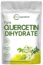 Pure quercetine Dihydraat Poeder, quercetine 500mg per portie, 100 Gram, Meest Biobeschikbaarheidsgrade en Filler Vrij, Krachtig Antioxidant Ondersteunt Energie, Immuunsysteem, Geen GGO's en Veganistisch