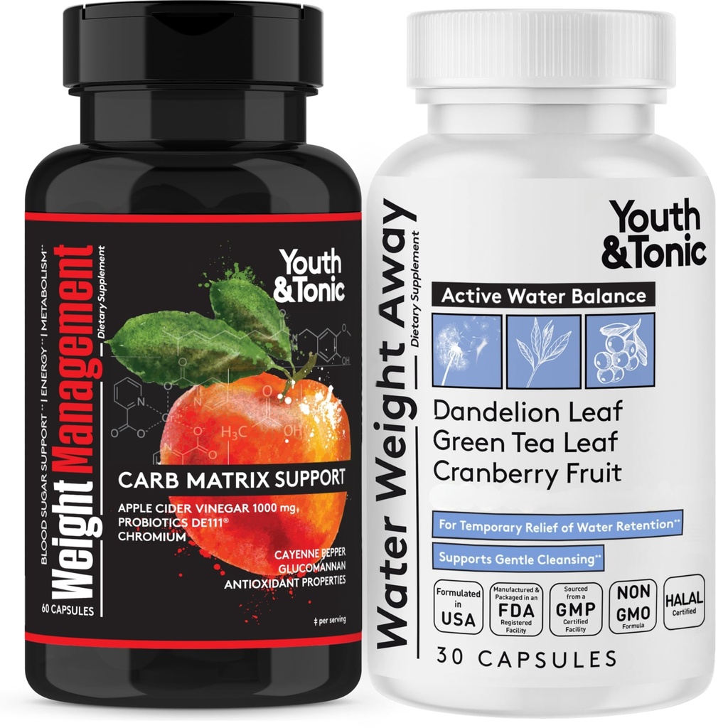 Gestion de l'eau et de la perte de poids Support pour les femmes à la période de Pills to Balance Carbs Absorption & Relief Gonflement & Bloat Belly Réduire la ligne de la taille