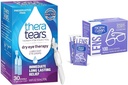 TheraTears droge oogtherapie Lubricant Eye Drops, conserveringsvrij, 30 flacons & Nice 'N Clean SmudgeGuard Lens Cleaning Wipes, 100 doekjes