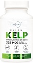 Type Zero Clean Kelp Jodium Tablets (60 Servings, 325 MCG Per Serving) - Natuurlijke Bron van Jodium uit Sea Kelp, Non-GMO, Glutenvrij
