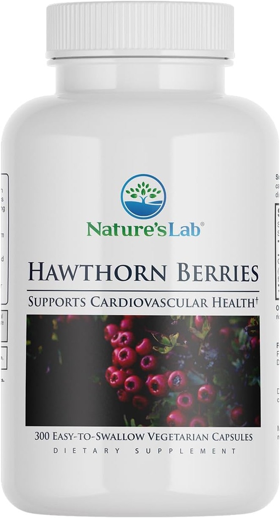 Nature's Lab Hawthorn Bessen - 300 Capsules