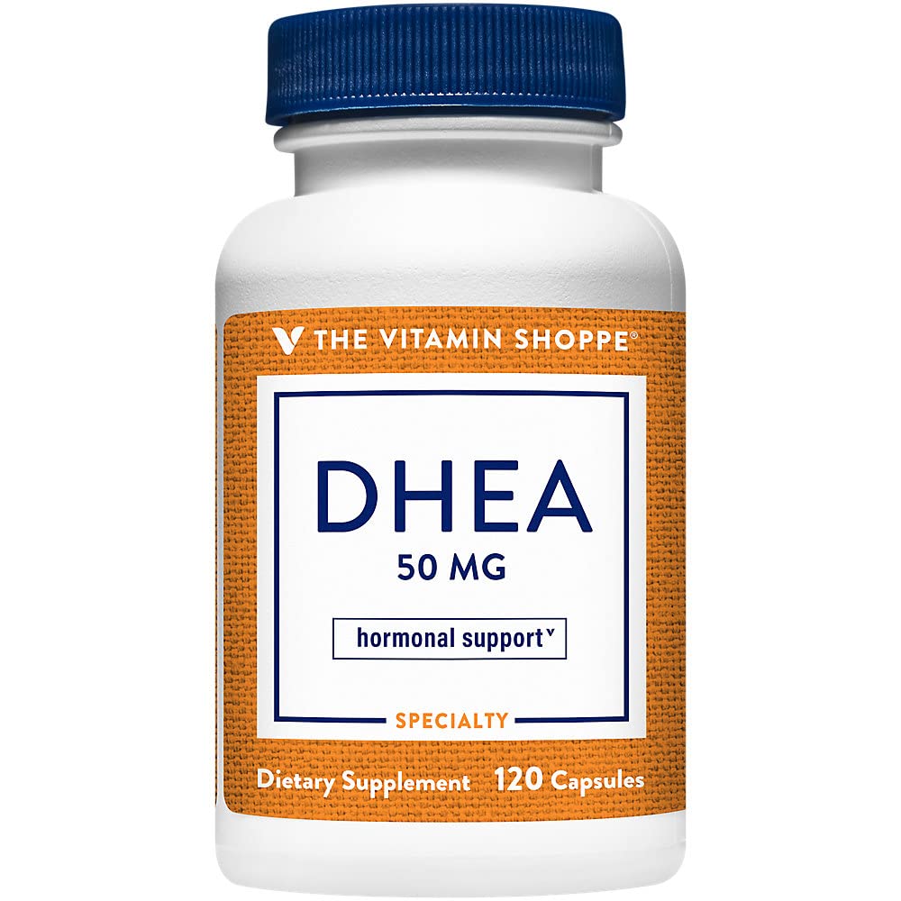 The Vitamin Shoppe DHEA 50MG, Hormonal and Healthy Aging (120 Capsules)