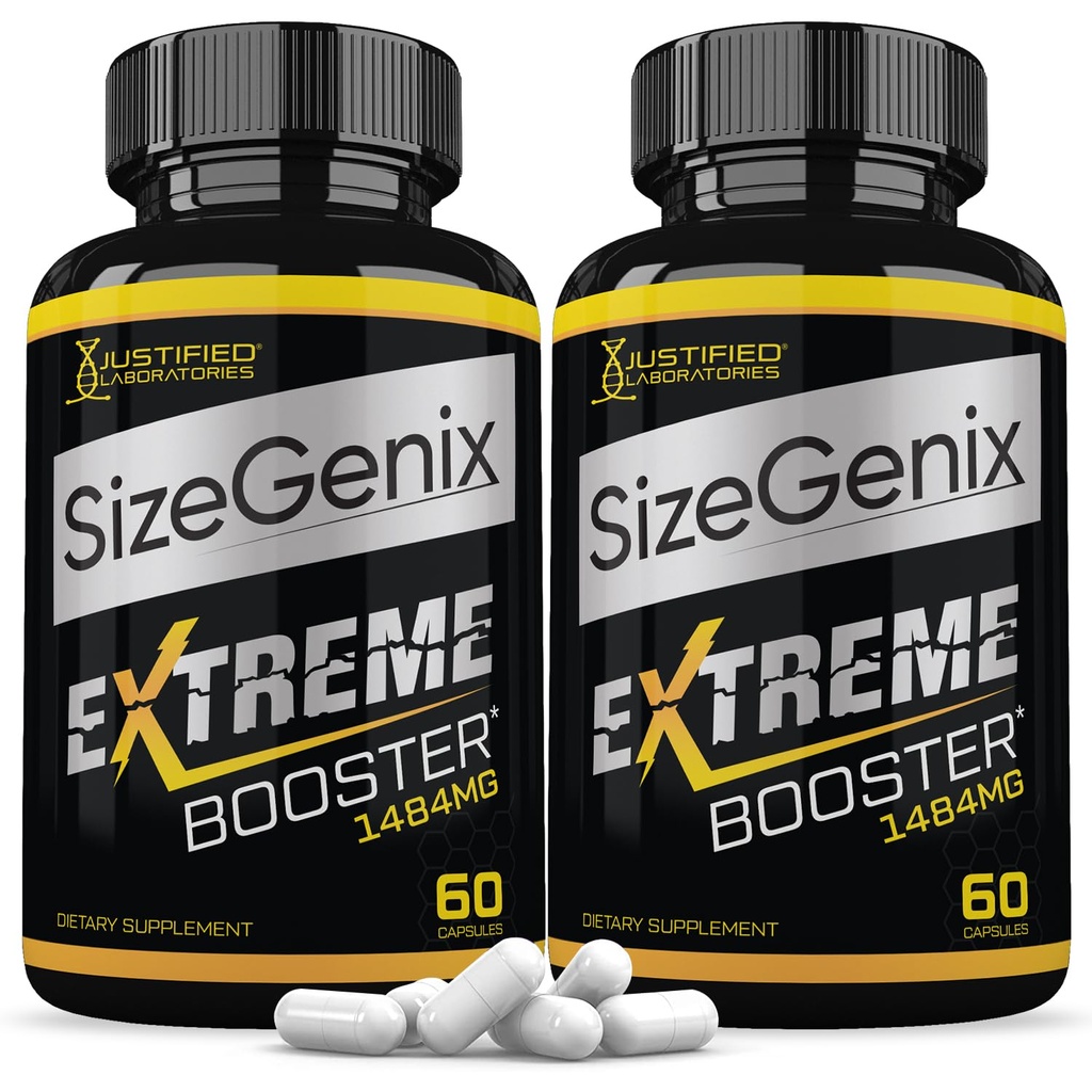 Laboratoires Justifiés (2 Pack) Sizegenix Men-S Supplément Santé 1484mg 120 Capsules