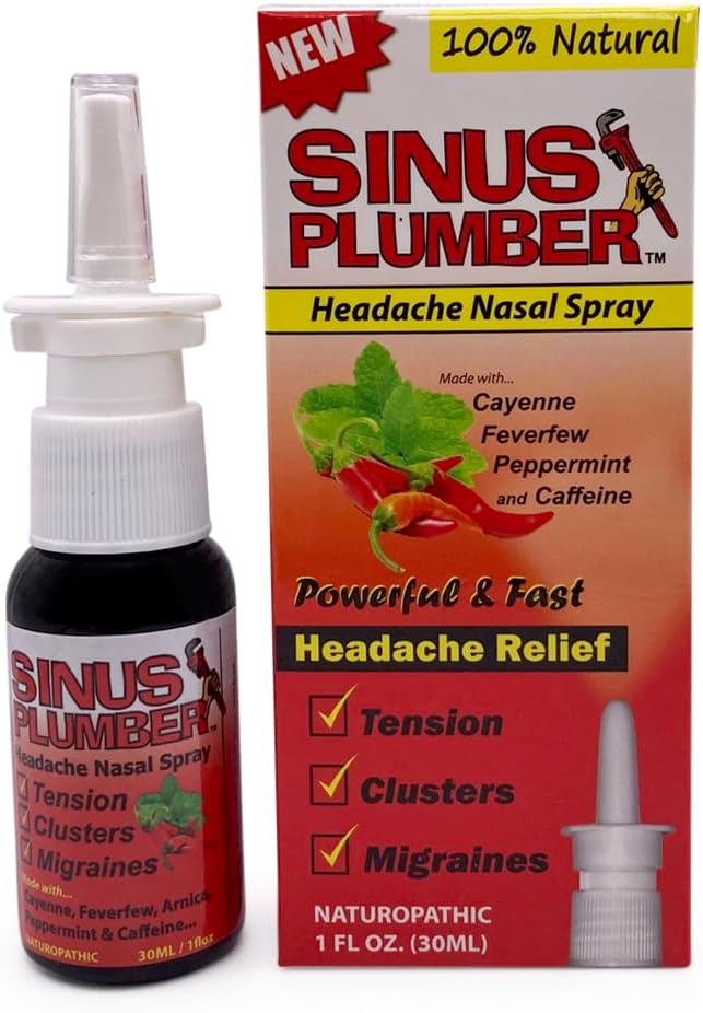 Sinus Plumber Migraine Hoofdpijn Neusspray met Capsaicin en koorts