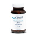 Maintenance métabolique Picolinate de zinc 30 mg - Supplément de zinc pour les hommes et les femmes avec vitamine C, Complexe de soutien minéral pur pour la santé immunitaire, 30 mg par gélule - 90 capsules