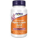 MAINTENANT Aliments suppléments, acide alpha lipoïque 600 mg avec extrait de graines de raisin et biopérine®, force supplémentaire, 60 Compte (paquet de 1)