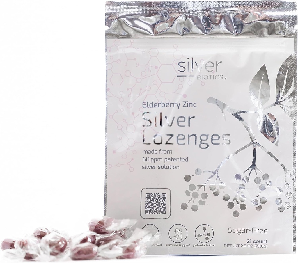 Silver Biotics Sugar-Free Cplus Silver Lozenges 