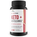 3X Lifetime Keto + ACV Cleanse - Keto Detox Cleanse pour le nettoyage complet du corps - 90 jours d'approvisionnement - aider à réduire le bloat Belly avec/Psyllium Support digestif - promouvoir l'énergie et la focalisation - Keto Detox Cleanser