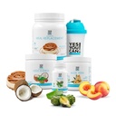 Oui, vous pouvez! Detox Plus Kit, Daily Cleanse Pure Fibre Replacement Drink Mix, Shake Booster & Supplément, Body Cleanse Kit pour les hommes et les femmes, Daily System Cleanse - Dulce de Leche, Peach Lemonade