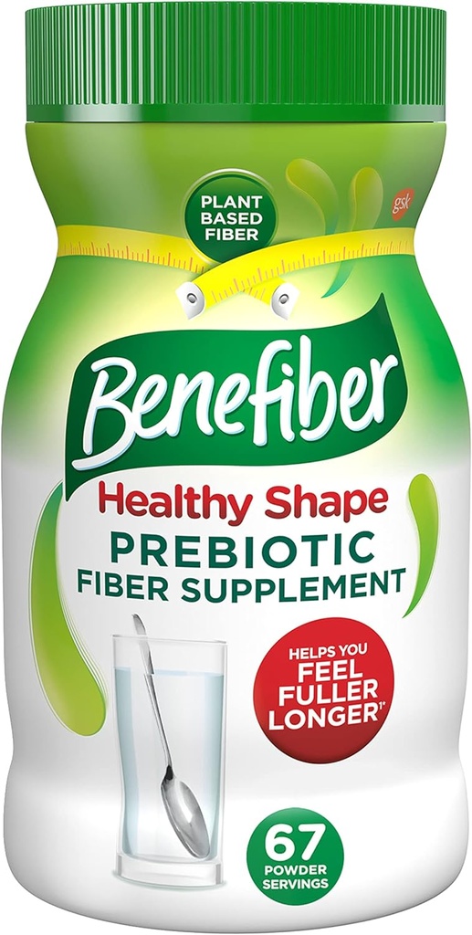 Benefiber gezonde vorm Prebiotic Fiber Supplement Powder for Digestive Health, Daily Fiber Powder - 67 Serves (17,6 Ounces)