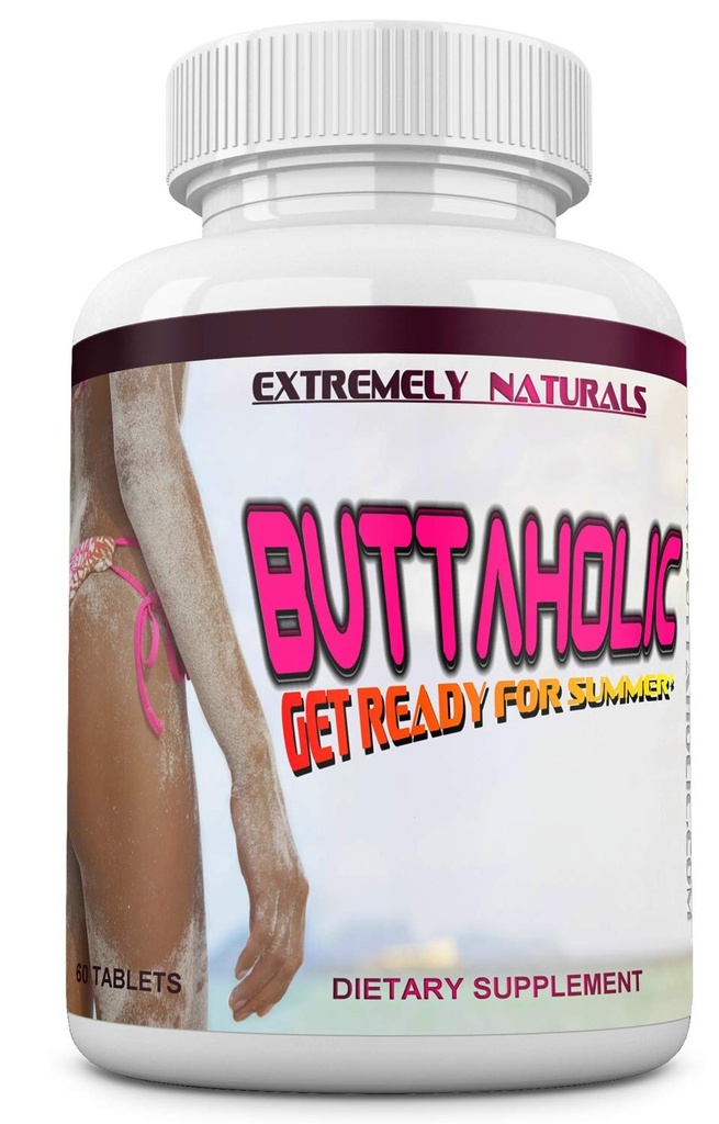 BUTTAHOLIC Vrouwelijke Kont Uitbreiding Pillen. Booty Enhancement. Krijg grotere en Curvier Butts. Extreme Gluten Enhancer. 60 tabletten