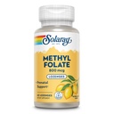SOLARAY Methyl Folate 800 mcg - 470 mcg Foliumzuur - 5-MTHF Prenatale vitamines - Natuurlijke Citroensmaak - Natuurlijke Zoetstoffen - Lab Geverifieerd - 60 dagen garantie - 60 porties, 60 zakken