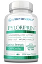 Pyloriprine scientifique approuvée - Soutien digestif avancé pour un stomach sain - Zinc L-Carnosine, Probiotique, Brocoli Sprout, réglisse déglycyrhisée - 60 capsules - Approvisionnement d'un mois - Vegan
