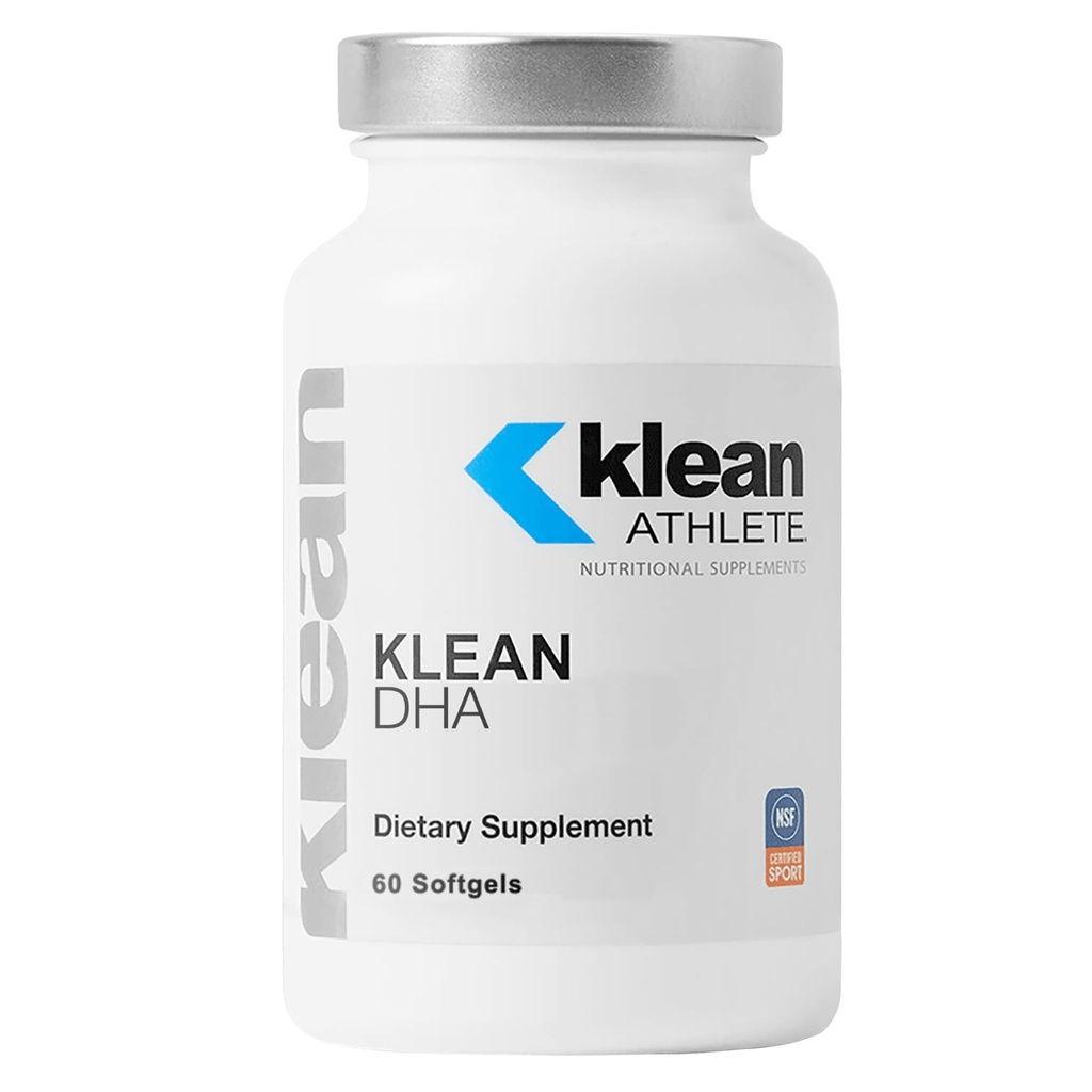 Klein Atlete Klein DHA - DHA Supplement voor atleten - Ondersteunt hart en hersenen gezondheid* - Omega 3 Visolie - met EPA & DHA - niet-GMO & Glutenvrij - 60 Softgels