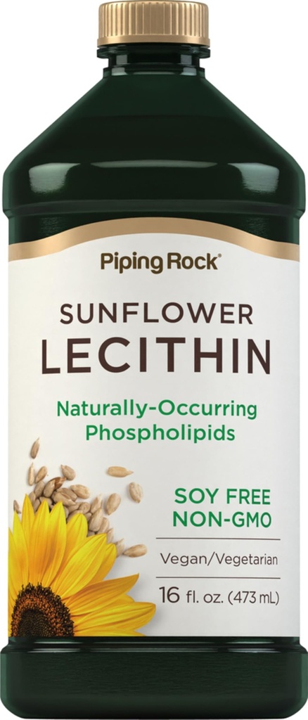 Piping Rock Zonnebloem Lecithin Liquid Supplement 