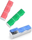 Pillen Organisator 3 keer per dag, (3 Pack) Kleine pil Box, Daily Pill Organizer, Vocht Proof Travel Pill Case voor Pocket Purse, Portable Medicine Box te houden vitamines, visolie, supplementen