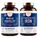 BOTANICAUX DE WINDSOR Supplément de fertilité masculine et pilules de fer avec acide folique - fertilité et ensemble prénatal