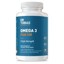 Dr. Tobias Omega 3 Visolie, 2000mg Triple Strength met 800mg EPA 600mg DHA Per Serving, Visolie Omega 3 Supplementen voor Hart, Hersenen & Immune Ondersteuning, 60 Softgels, 30 Servers