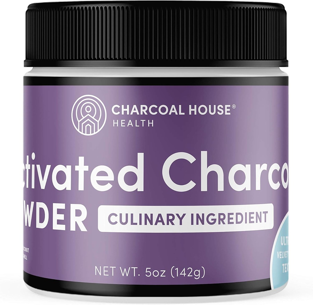 ULTRA FINE Kokosnoot geactiveerd Charcoal Powder - Culinair en Cosmetisch Toepassingen, Velvety Smooth Texture voor Smoothies, Ice Creams, Gebak, Zeep, Ultra Fine voor een zachte afwerking, Geen Grit! - 5oz
