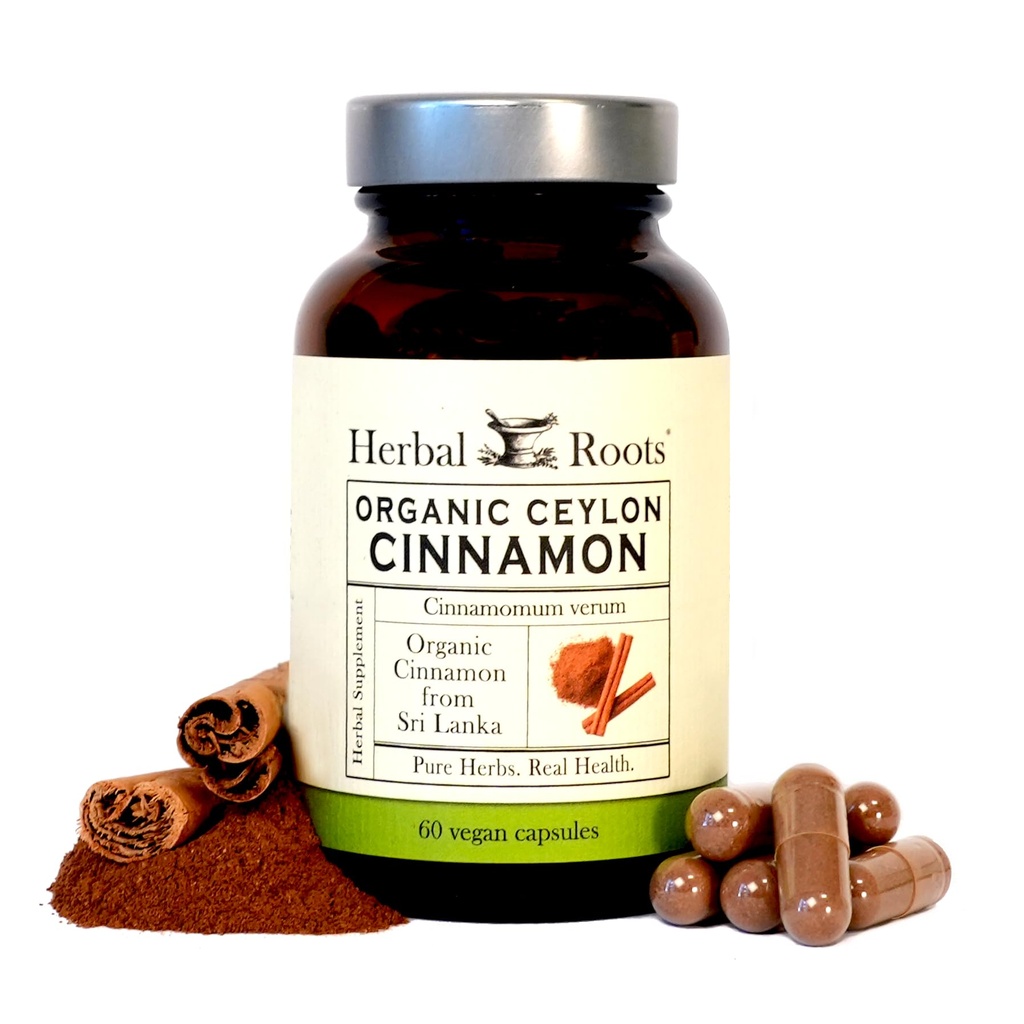 Kruidenwortels Biologische Ceylon kaneelcapsules 